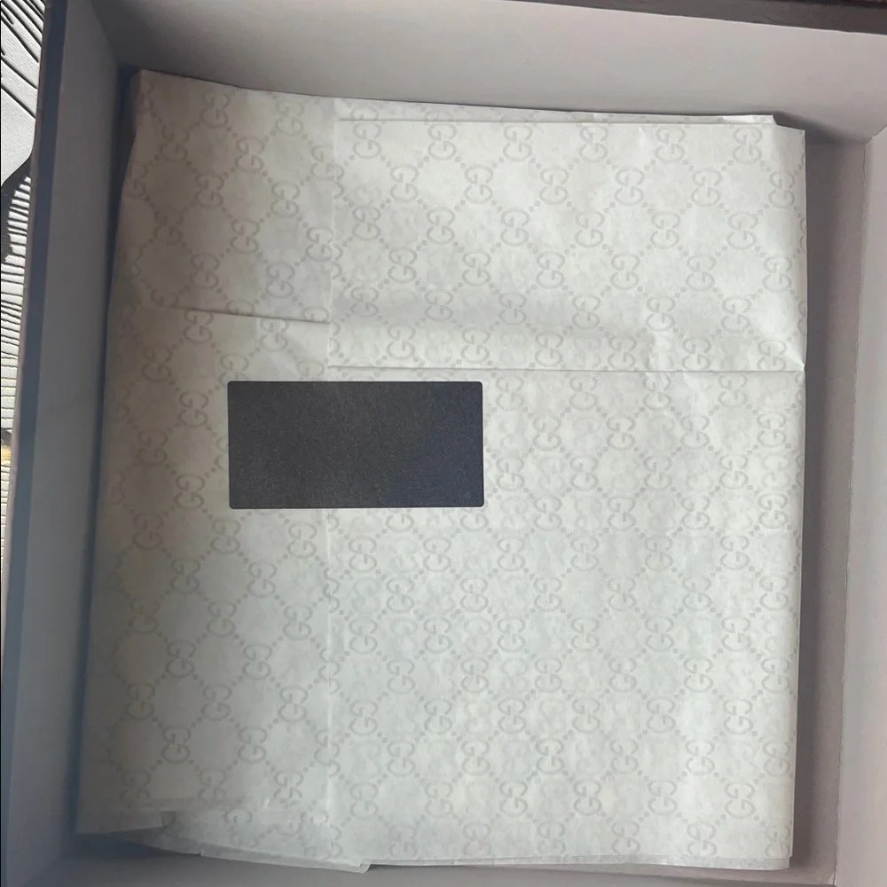 Gucci Dark Brown Belt Box with Gold Accents